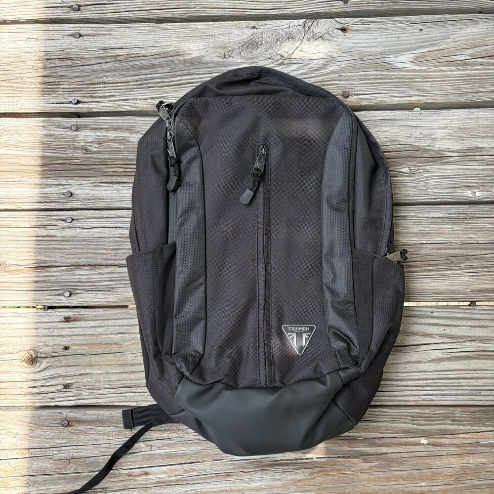 NEW Triumph Motorcycle Riding Backpack Bag Black